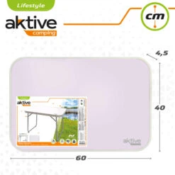 AKTIVE - Table Pliante Avec Poignée De Transport. Table De Camping 60x40x50 Cm -Camping En Plein Air aktive table pliante avec poignee de transport table de camping 60x40x50 cm 4