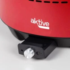 Barbecue De Table Sans Fumée Rond Rouge 2 En 1 Ø34 Cm Aktive -Camping En Plein Air barbecue de table sans fumee rond rouge 2 en 1 o34 cm aktive 4