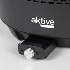 Barbecue Rond Noir Sans Fumée 2 En 1 Ø34 Cm Aktive -Camping En Plein Air barbecue rond noir sans fumee 2 en 1 o34 cm aktive 4