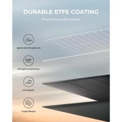 BLUETTI Panneau Solaire PV120 120W Pour Centrales Électriques EB3A Pour Camping -Camping En Plein Air bluetti panneau solaire pv120 120w pour centrales electriques eb3a pour camping 3