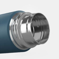 Quechua Bouteille Isotherme Inox 0,4L Avec Gobelet Pour La Randonnée - Bleu -Camping En Plein Air bouteille isotherme inox 04l avec gobelet pour la randonnee bleu 6