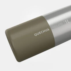 Quechua Gourde Isotherme Inox 1L Bouchon à Ouverture Rapide Pour La Randonnée - Kaki -Camping En Plein Air gourde isotherme inox 1l bouchon a ouverture rapide pour la randonnee kaki 2