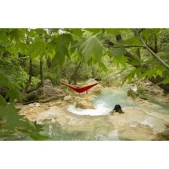 TICKET TO THE MOON Hamac King Size Bordeaux / Jaune -Camping En Plein Air hamac king size bordeaux jaune 2