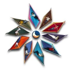 TICKET TO THE MOON Hamac Original Bleu / Turquoise -Camping En Plein Air hamac original bleu turquoise 3