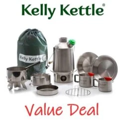 Kelly Kettle Kit Ultime 'Scout' - Acier Inoxydable NOUVEAU -Camping En Plein Air kelly kettle kit ultime scout acier inoxydable nouveau 2