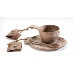 Kupilka Boîte-cadeau-Tasse, Cuillère Et Assiette-Original (Marron) -Camping En Plein Air kupilka boite cadeau tasse cuillere et assiette original marron 5