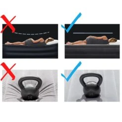 Matelas Gonflable - Intex Prestige Downy -2 Personnes - 152x203x25 Cm (BxLxH) -Camping En Plein Air matelas gonflable intex prestige downy 2 personnes 152x203x25 cm bxlxh 2