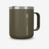 Quechua Mug MH500 Isotherme (double Paroi Inox) Camp Du Randonneur 0,38L Kaki