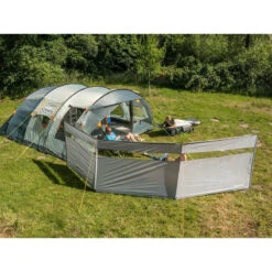 Paravent De Camping Bora - Brise-Vue - 4,5 X 1,4 M - Résistant Au Vent - Gris -Camping En Plein Air paravent de camping bora brise vue 45 x 14 m resistant au vent gris 3