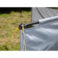 Paravent De Camping Bora - Brise-Vue - 6,0 X 1,4 M - Résistant Au Vent - Gris -Camping En Plein Air paravent de camping bora brise vue 60 x 14 m resistant au vent gris 5