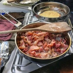 Pathfinder Poêle à Frire Pliable En Acier Inoxydable Avec Couvercle -Camping En Plein Air pathfinder poele a frire pliable en acier inoxydable avec couvercle 3