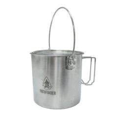 Pathfinder Pot En Acier Inoxydable Avec Couvercle (1,9 L) -Camping En Plein Air pathfinder pot en acier inoxydable avec couvercle 19 l 2