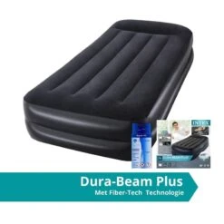 Intex Pillow Rest Raised Twin - Lit Gonflable - 191x99x42cm - Compris Les Accessoires