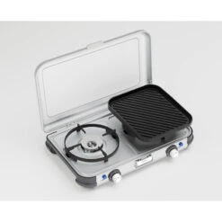 Campingaz Réchaud De Camping à Gaz 2 Feux Camp & Grill - Plancha, Grill Et Wok -Camping En Plein Air rechaud de camping a gaz 2 feux camp and grill plancha grill et wok 2