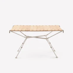 Quechua TABLE DE CAMPING COMPACTE 4/6 PERSONNES - PLATEAU BOIS - POCHE DE RANGEMENT -Camping En Plein Air table de camping compacte 46 personnes plateau bois poche de rangement 9