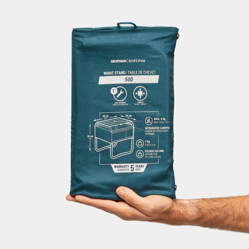 Quechua Table De Chevet Pour Le Camping - Compact 3 Quechua Table De Chevet Pour Le Camping - Compact – Image 3