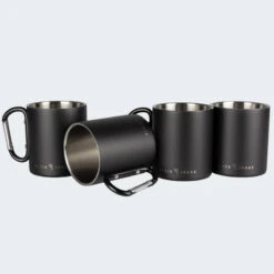 Tasse Thermique De Camping 300 Ml | Mousqueton | Acier Inoxydable | 4 Gobelets -Camping En Plein Air tasse thermique de camping 300 ml mousqueton acier inoxydable 4 gobelets 2