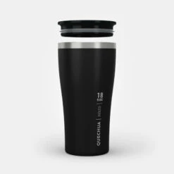 Quechua Tasse / Verre MH500 Isotherme (double Paroi Inox) Camp Du Randonneur 0,5L Noir -Camping En Plein Air tasse verre mh500 isotherme double paroi inox camp du randonneur 05l noir 7