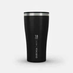 Quechua Tasse / Verre MH500 Isotherme (double Paroi Inox) Camp Du Randonneur 0,5L Noir -Camping En Plein Air tasse verre mh500 isotherme double paroi inox camp du randonneur 05l noir 9