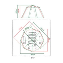 Tente Coleman Octagon 8 (Verte) -Camping En Plein Air tente coleman octagon 8 verte 5