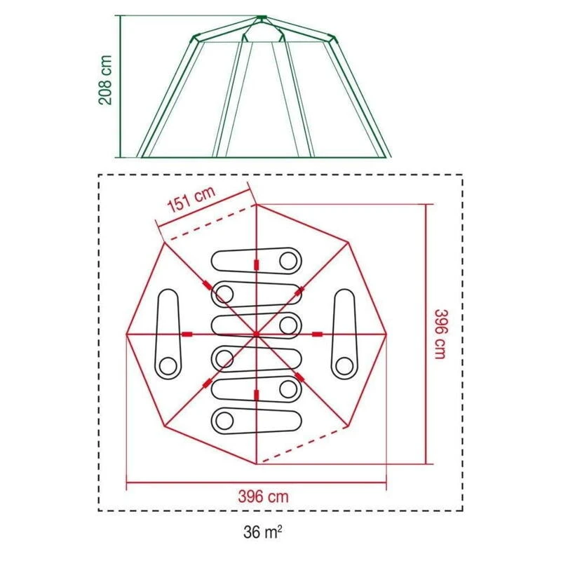 Tente Coleman Octagon Blackout 8 6 Tente Coleman Octagon Blackout 8 – Image 6