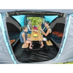 Tente Dôme Hammerfest 4 Sleeper Protect - Sol Cousu - 4 Pers - 2 Cabines Noires -Camping En Plein Air tente dome hammerfest 4 sleeper protect sol cousu 4 pers 2 cabines noires 2