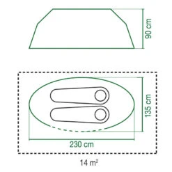 Coleman Tente Galiano Bleue - 2 Personnes -Camping En Plein Air tente galiano bleue 2 personnes 5
