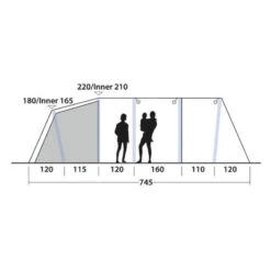 Tente Gonflable Outwell Knightdale 8PA -Camping En Plein Air tente gonflable outwell knightdale 8pa 3