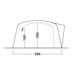 Tente Gonflable Outwell Knightdale 8PA -Camping En Plein Air tente gonflable outwell knightdale 8pa 4