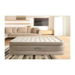 Intex Ultra Plush Queen Airbed - Lit Gonflable - 203x152x46cm - Compris Accessoires -Camping En Plein Air ultra plush queen airbed lit gonflable 203x152x46cm compris accessoires 3